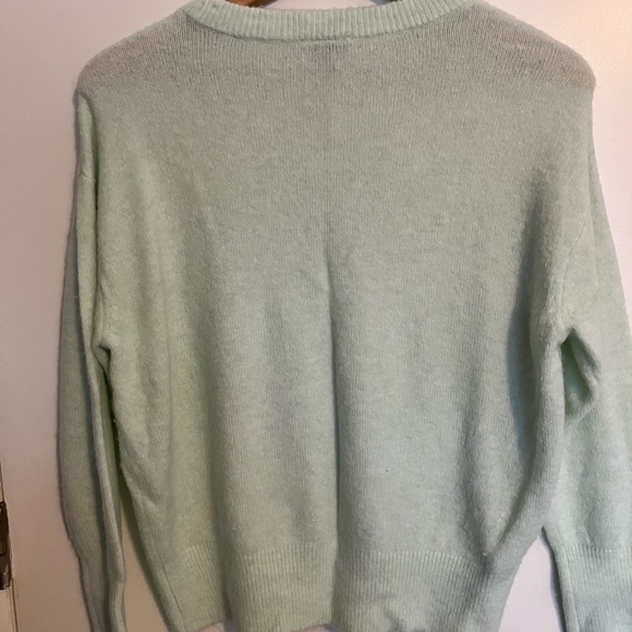 Ann Taylor mint green super soft sweater - Picture 3 of 5